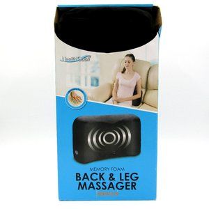 Health Touch Memory Foam Vibrating BACK & LEG MASSAGER Brand New Batteries Incl.